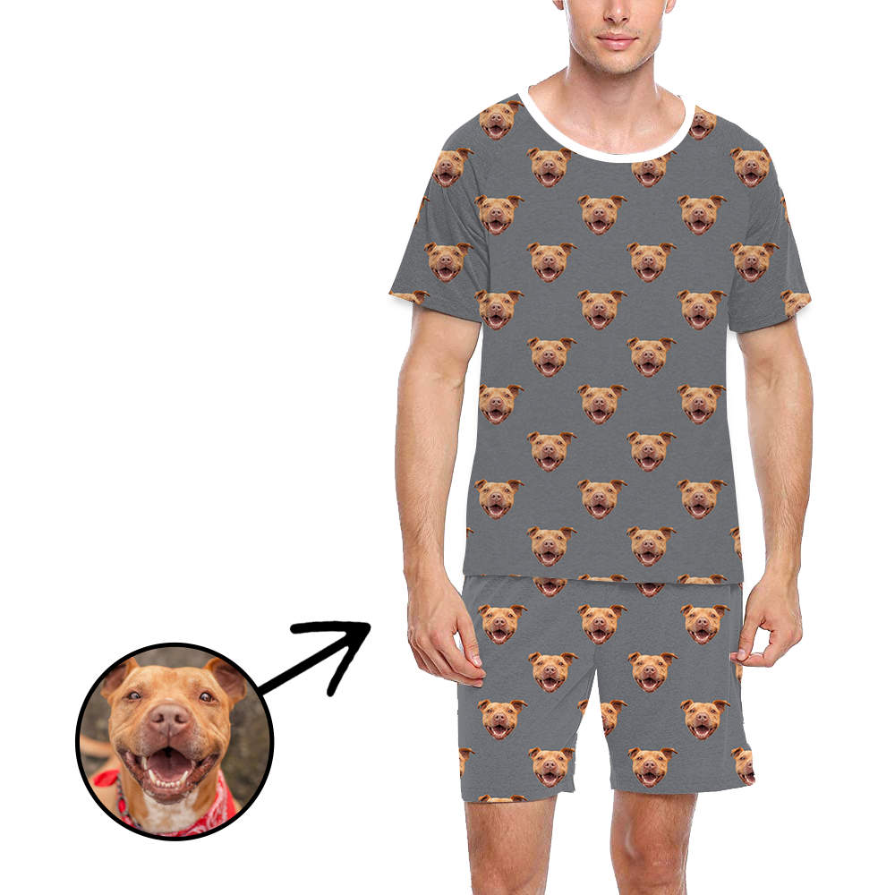Personalised Photo Pajamas For Men I Love My Dog