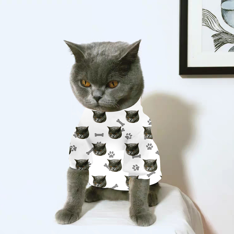 Custom Cat Pajamas Heart I Love My Cat