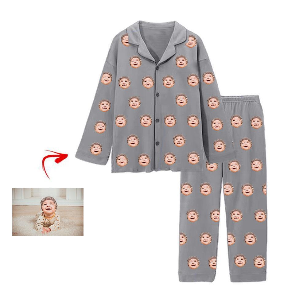 Personalised Pyjamas I Love My Baby Grey