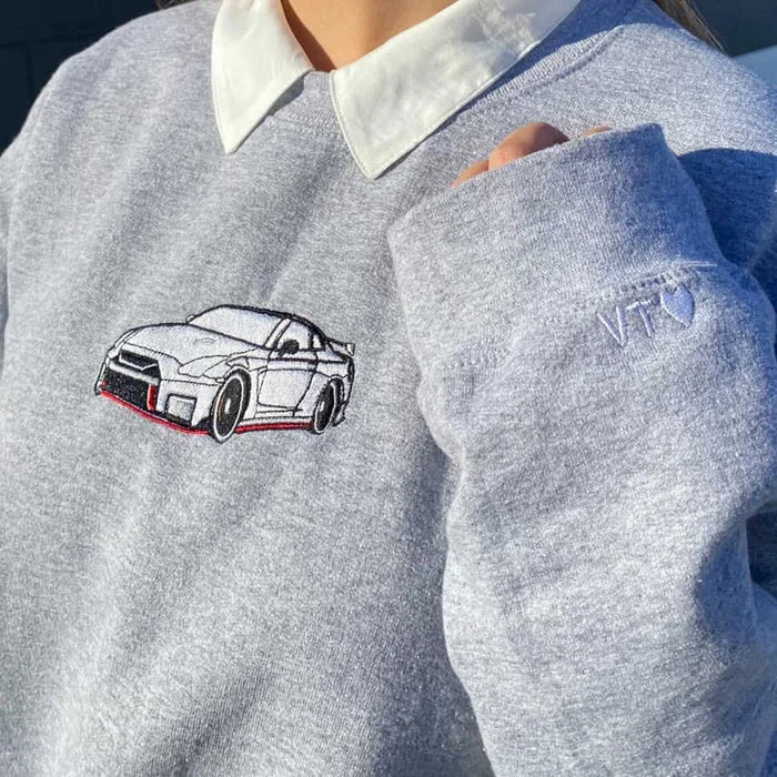 Custom Embroidered Car Hoodie Gifts For Car Lover