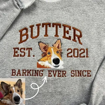 Personalized Gifts Dog Custom Pet Embroidery Sweatshirt for Animal Lovers