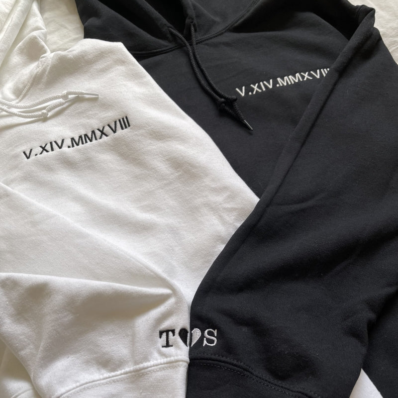 Anniversary Gift Embroidered couple sweaters for an unforgettable anniversary