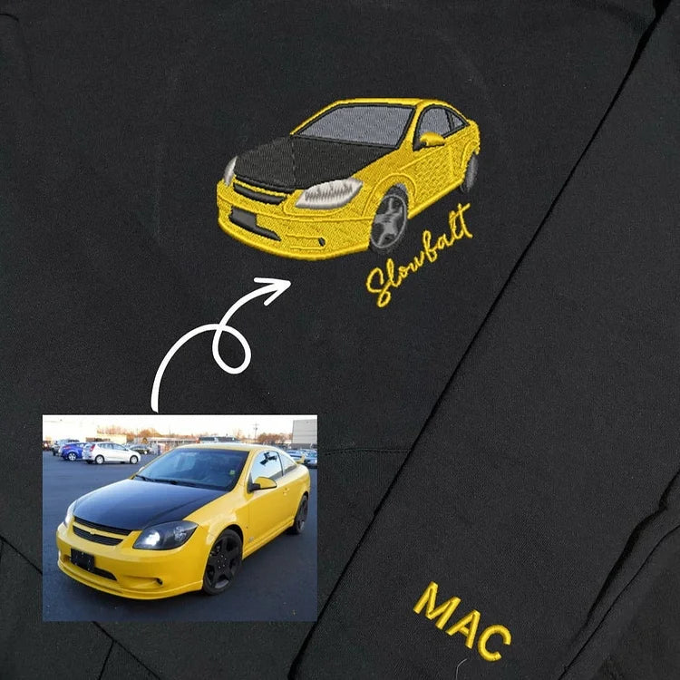 Custom Embroidered Car Hoodie Gifts For Car Lover