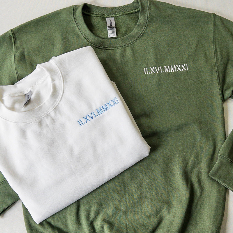 Anniversary Gift Embroidered couple sweaters for an unforgettable anniversary