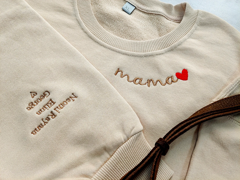 Custom Mama Embroidered Sweatshirt,Custom Mama Crewneck With Kids Names