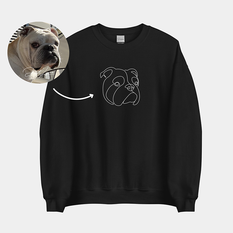 Gifts For Pet Lover Custom Embroidered Sweatshirt and Hoodie