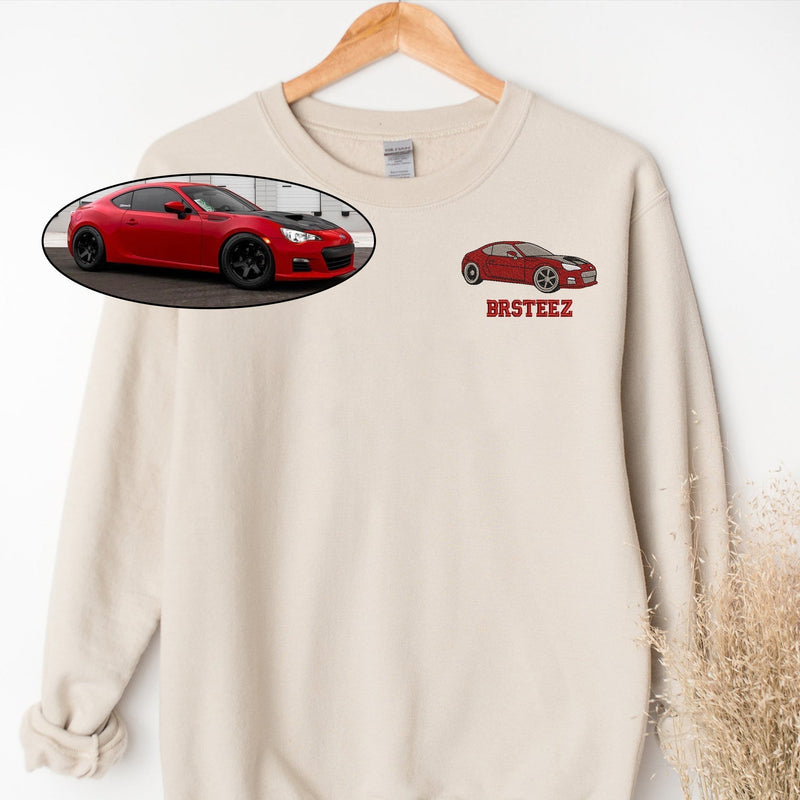 Gifts for Car Lovers Custom Embroidered Car Hoodie