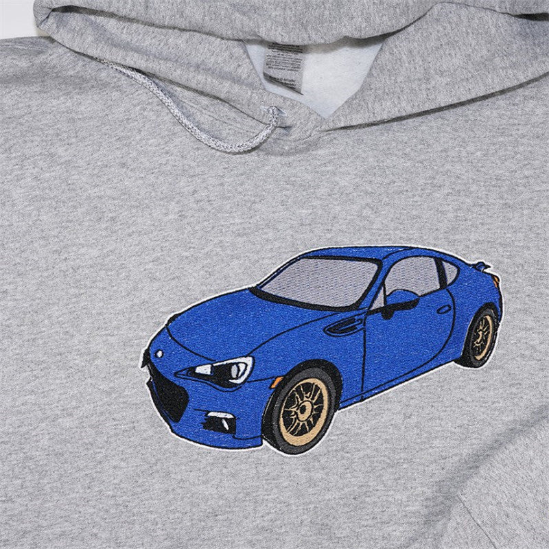 Gifts for Car Lovers Custom Embroidered Car Hoodie