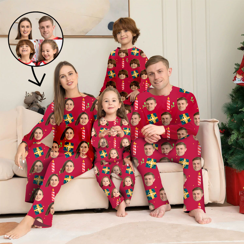 Custom Photo Pajamas Family Matching Set Christmas Matching Sleepwear Personalized Pajamas Christmas Gift For You