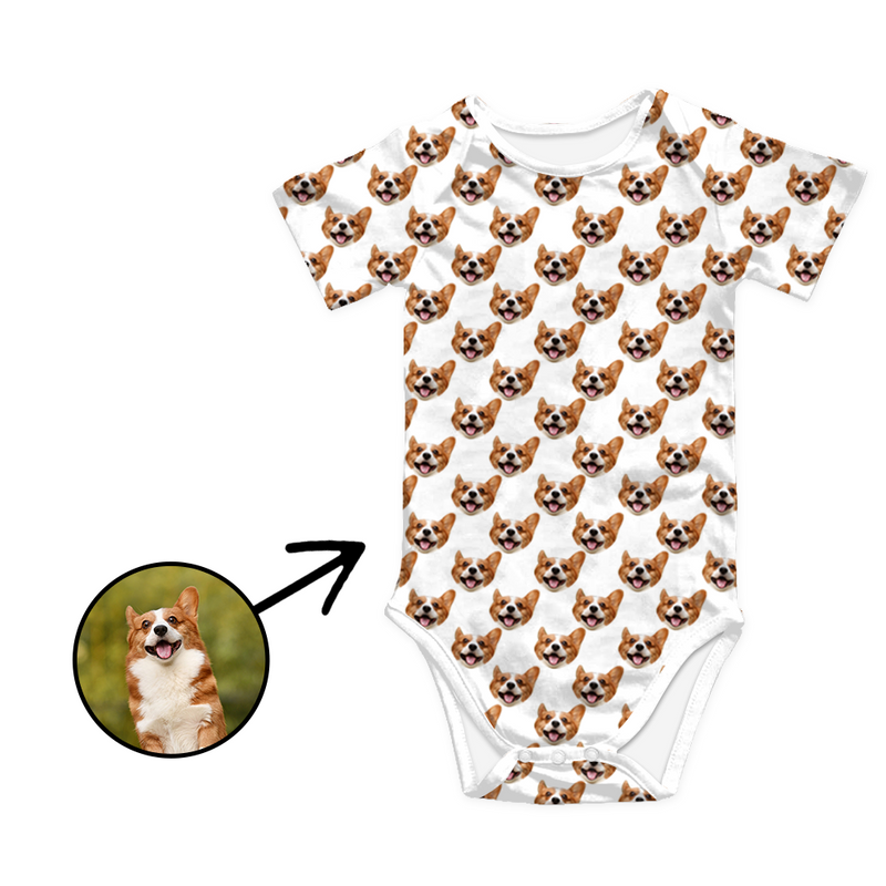 Custom Photo Baby Bodysuit My Loved One's Face