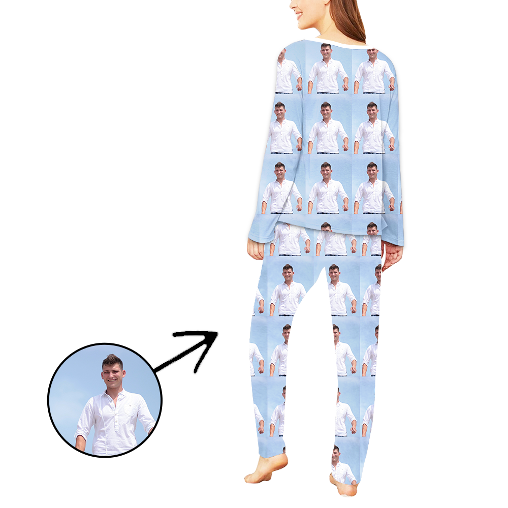 Personalised Pyjamas For Women Whole Photo Long Sleeve