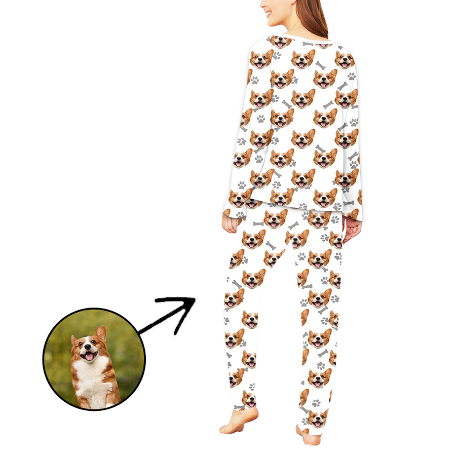 Long sleeve dog clearance pajamas