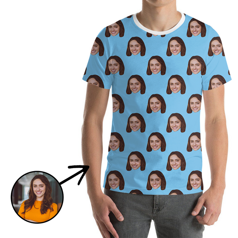 Custom Photo T-shirt Unisex I Love My Girlfriend