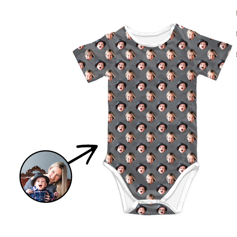 Custom Photo Baby Bodysuit My Loved One's Face