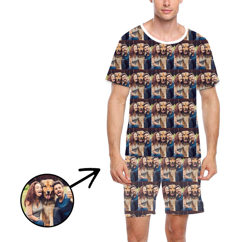 Custom Photo Pajamas For Men Whole Photo