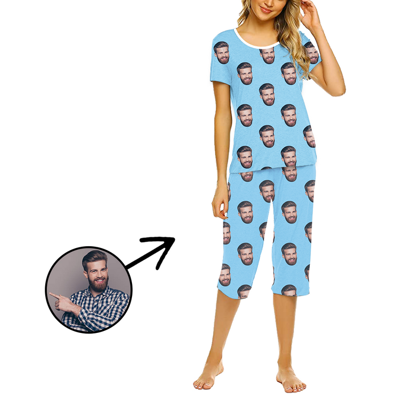 Personalised Photo Pajamas For Women My Loved One's Face