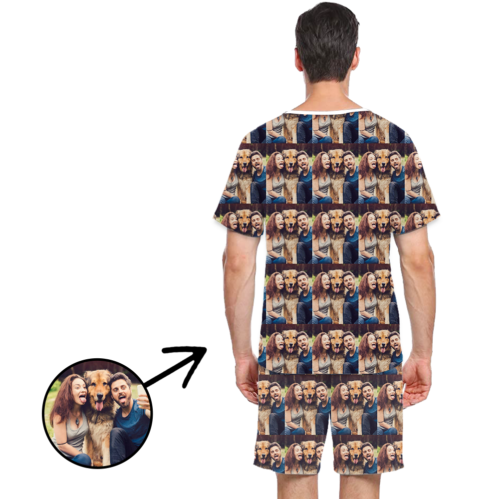 Custom Photo Pajamas For Men Whole Photo