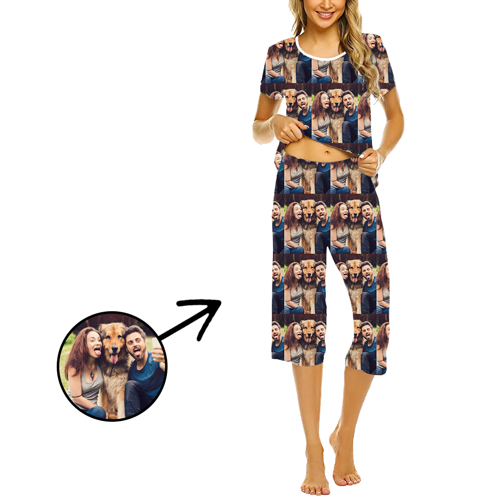 Custom Photo Pajamas For Women Whole Photo