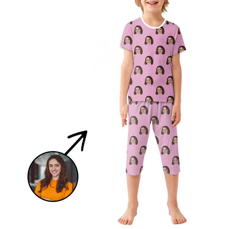 Custom Photo Pajamas For Kids I Love My Dog