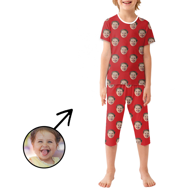 Custom Photo Pajamas For Kids My Loved One's Face