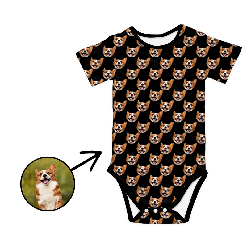 Custom Photo Baby Bodysuit My Loved One's Face