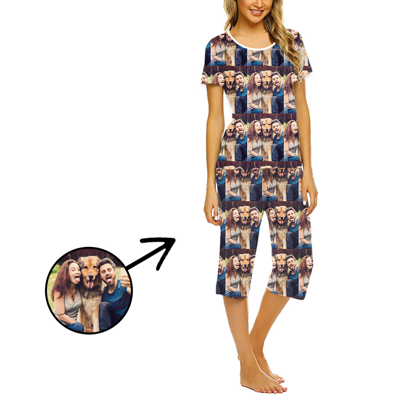 Custom Photo Pajamas For Women Whole Photo