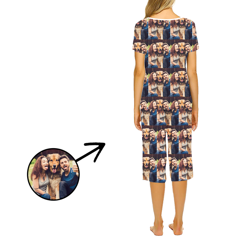 Custom Photo Pajamas For Women Whole Photo