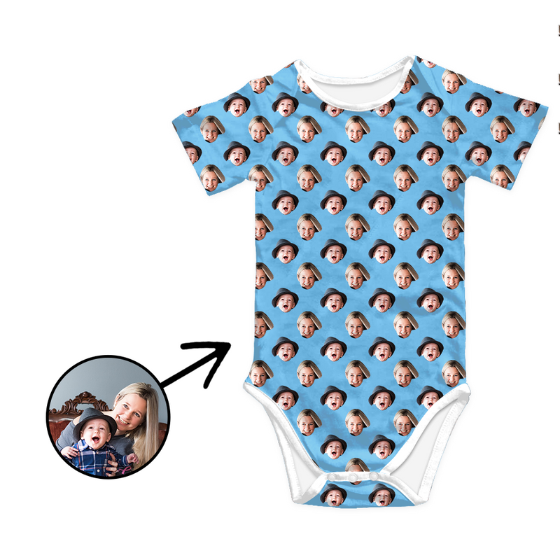 Custom Photo Baby Bodysuit My Loved One's Face