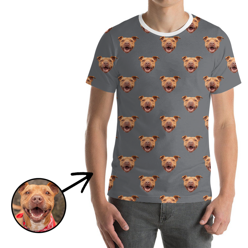 Custom Photo T-shirt Unisex I Love My Dog