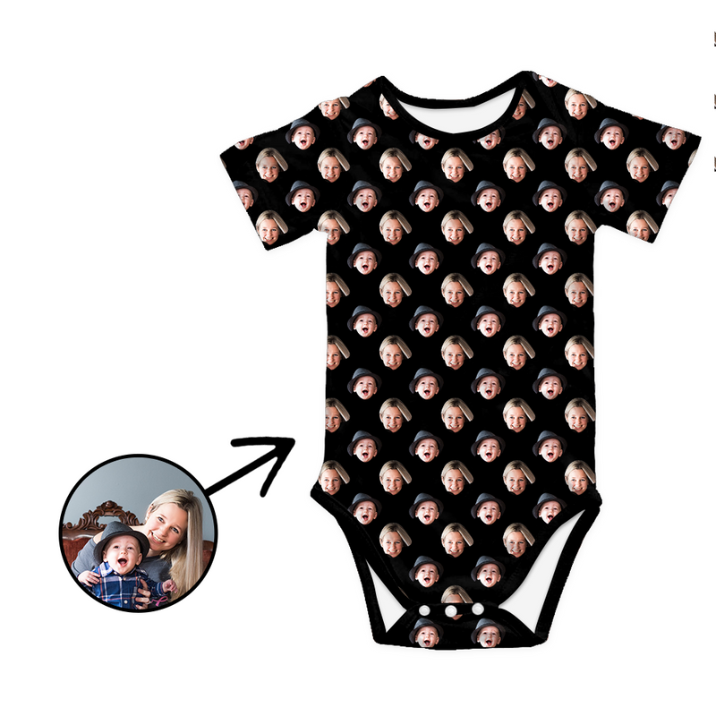 Custom Photo Baby Bodysuit My Loved One's Face