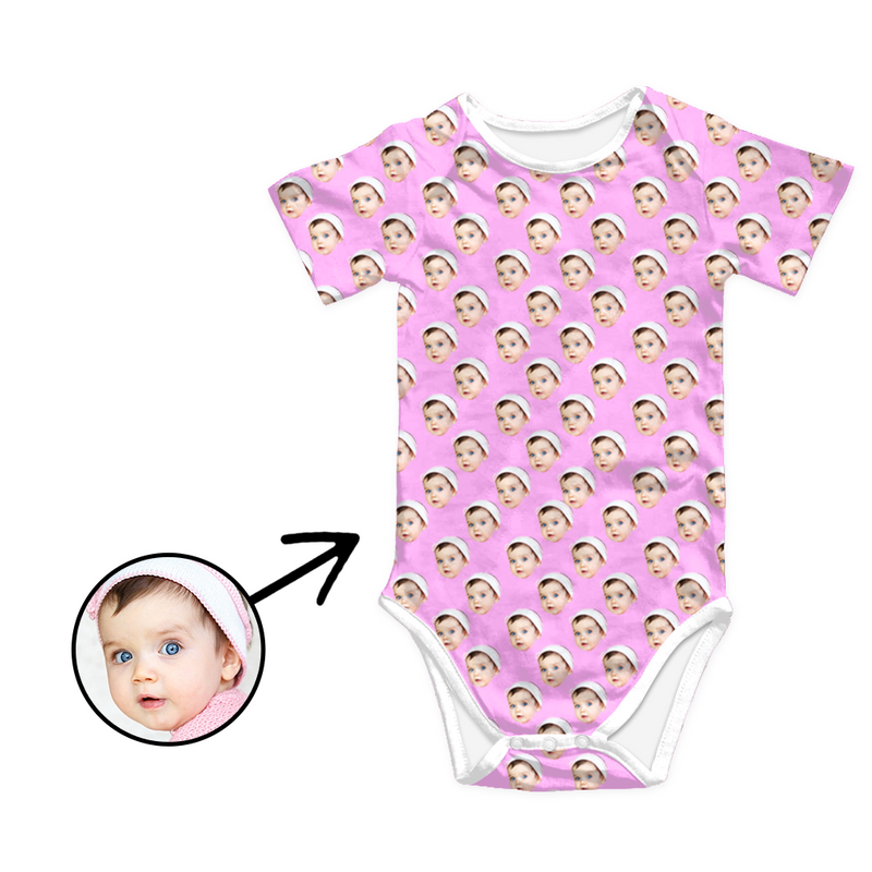 Custom Photo Baby Bodysuit My Loved One's Face