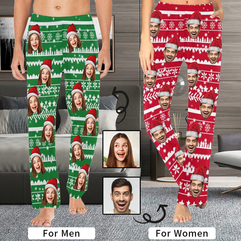 Custom Photo Pajamas Pants For Men I Love My Friend Long Sleeve