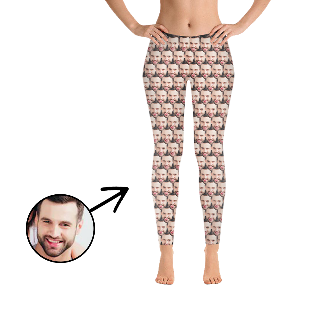 Custom Photo Leggings Mash Boyfriend Face