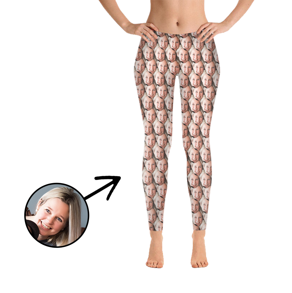 Custom Photo Leggings Mash Girlfriend Face