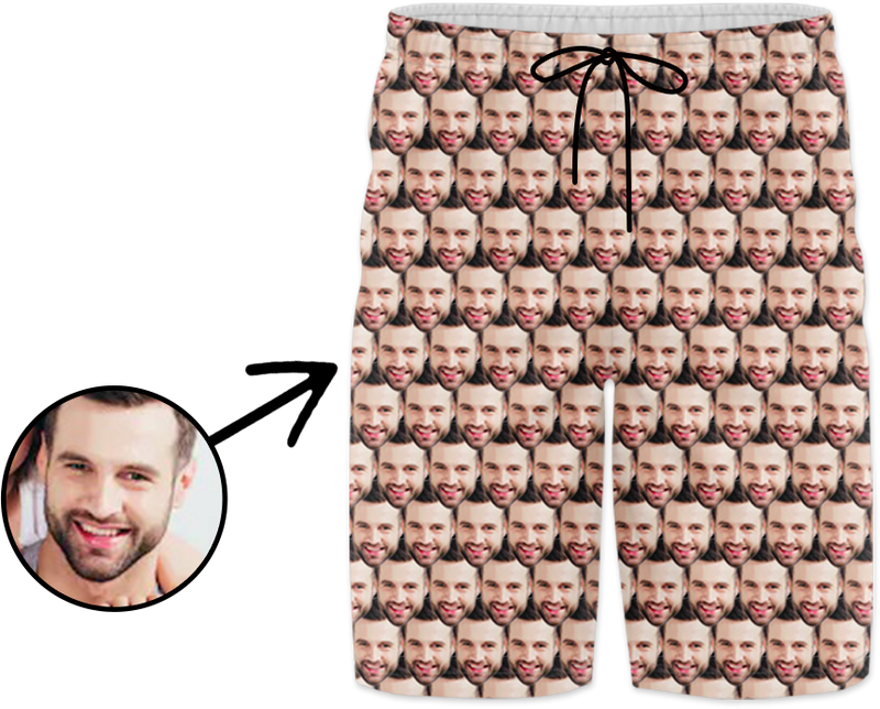 Custom Photo Swim Trunk Mash My Loved One's Face