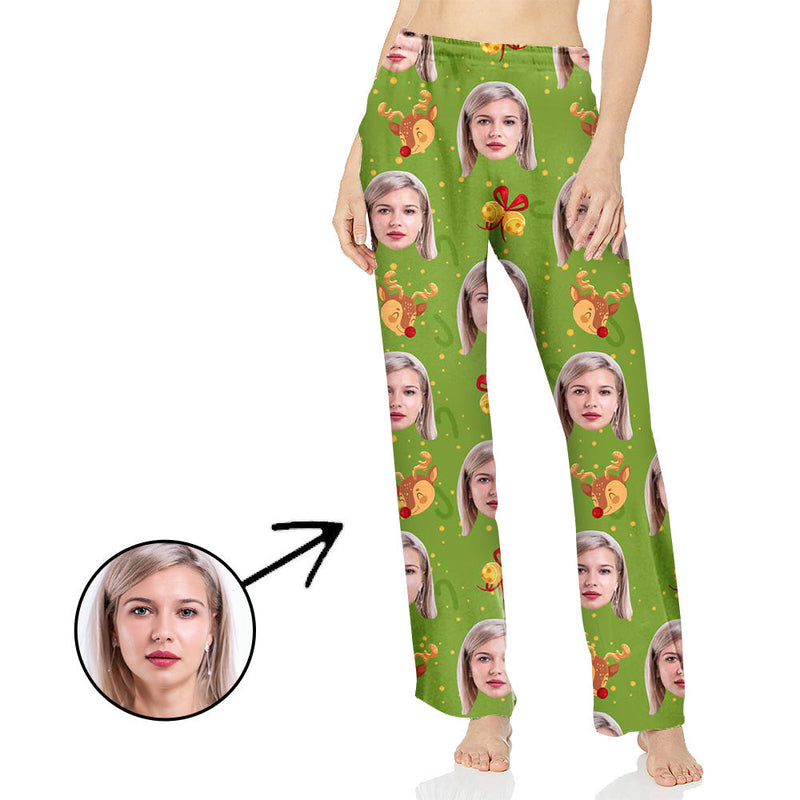 Custom Photo Pajamas Pants For Women Lovely Elk