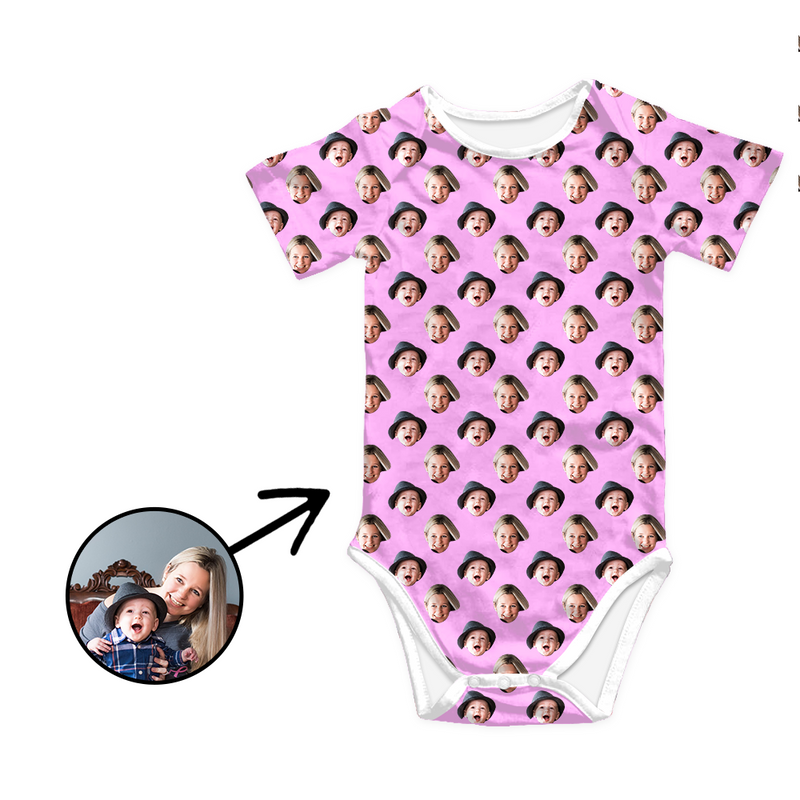 Custom Photo Baby Bodysuit My Loved One's Face