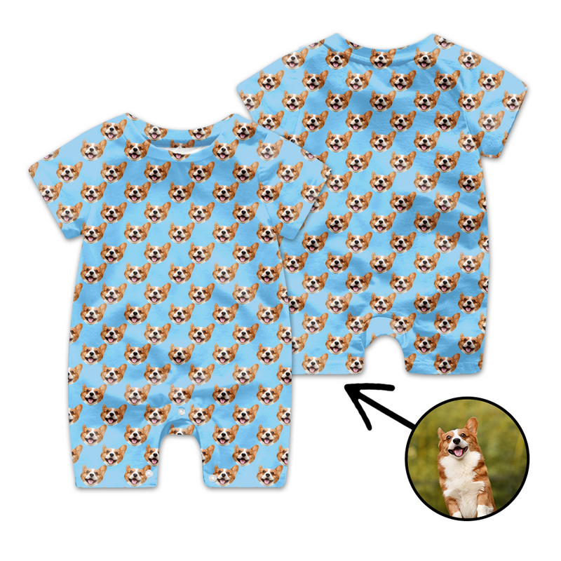 Custom Face Baby Bodysuit My Loved One s Face photopajamas