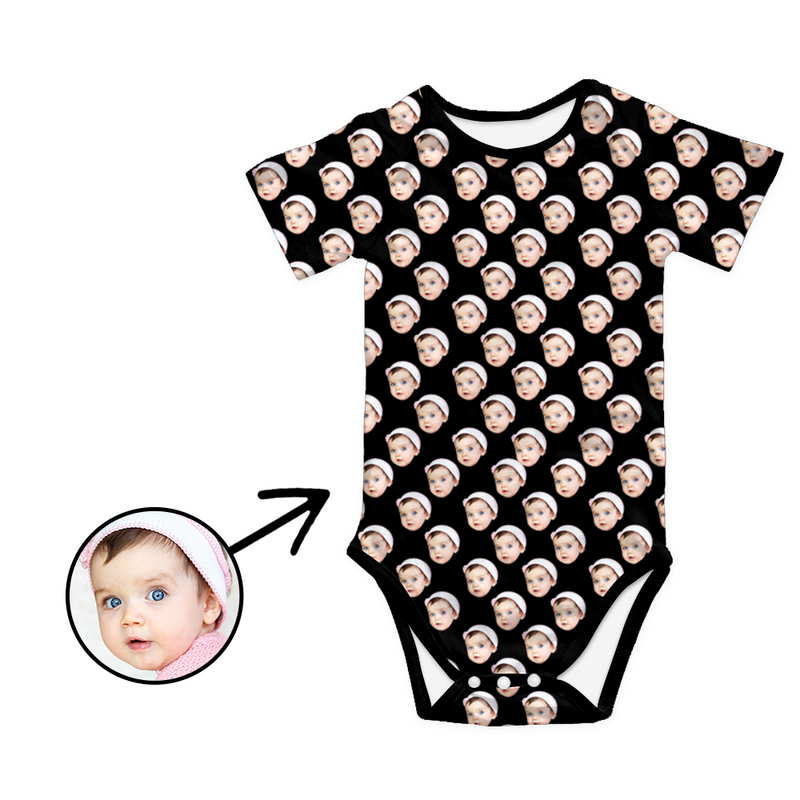 Custom Photo Baby Bodysuit My Loved One's Face