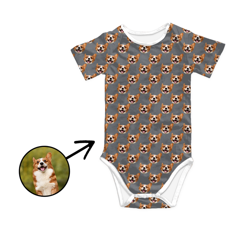 Custom Photo Baby Bodysuit My Loved One's Face