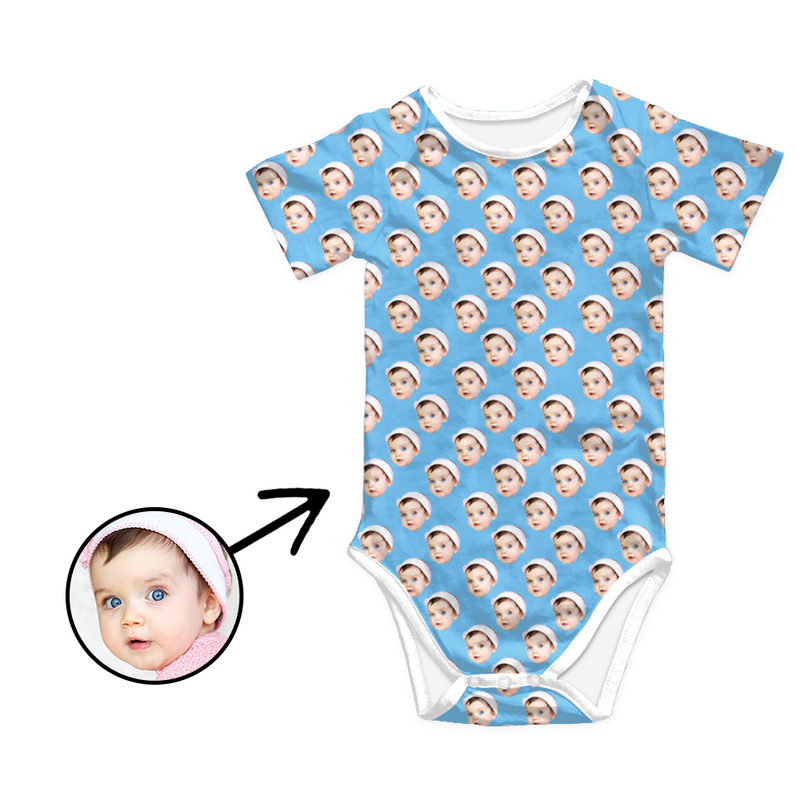 Custom Photo Baby Bodysuit My Loved One's Face