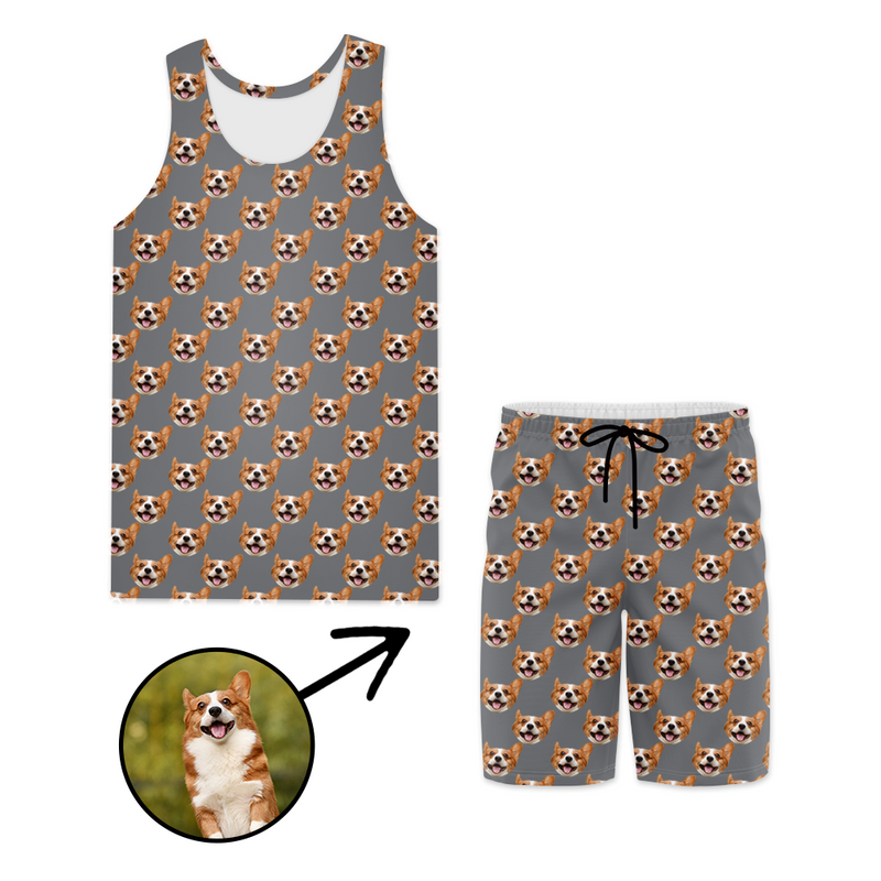 Custom Photo Beach Wear I Love My Dog